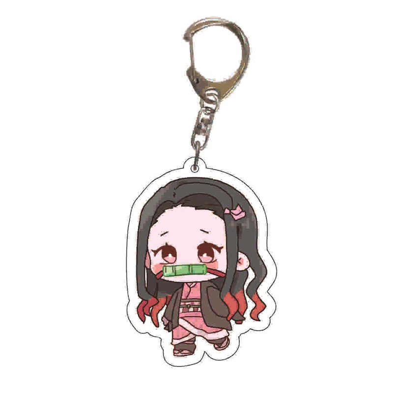 Bh Móc Khóa acrylic Hình demon slayer Dễ Thương