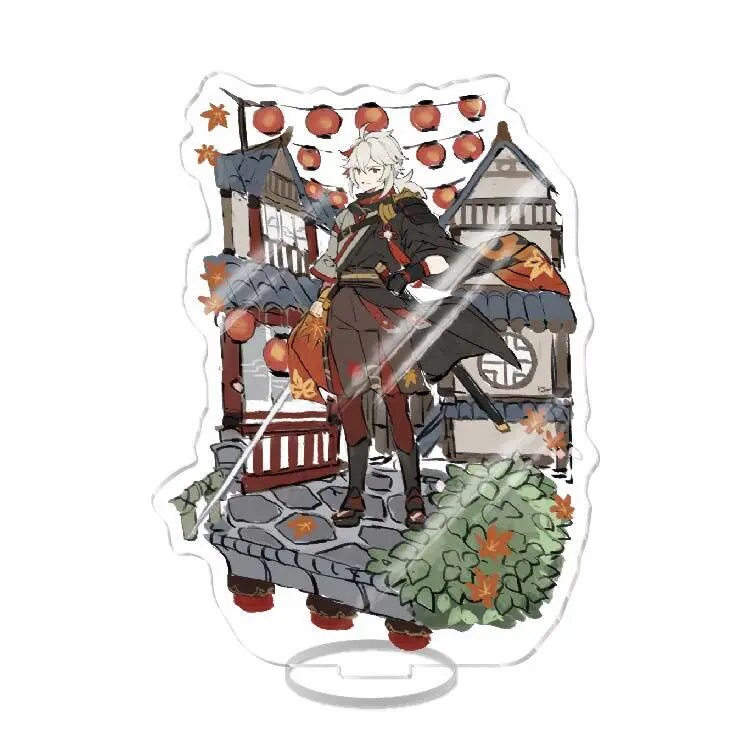 Mô hình Standee Anime Genshin Impact Scaramouche Zhongli Hutao Xiao Kaeya zxc Phụ kiện trang trí để bàn góc học tập