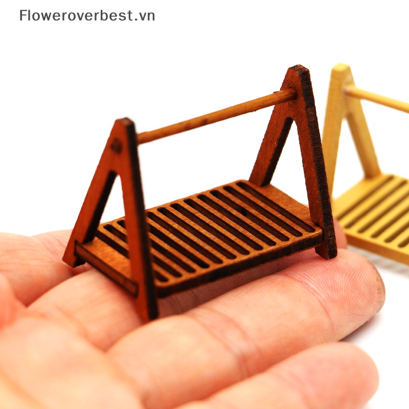 Giá Đỡ Bánh Mì / Thức Ăn Hai Tầng Trang Trí Nhà Búp Bê Tỉ Lệ 1: 12