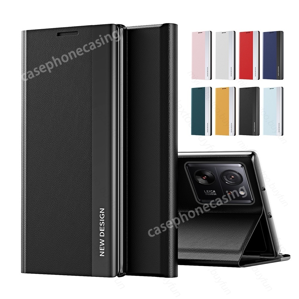 Vỏ Bao Da + pc Cứng Nắp Gập Từ Tính Chống Sốc Kèm Giá Đỡ Cho xiaomi mi 13t pro 13tpro mi13t mi13tpro 5g 2023 Ốp