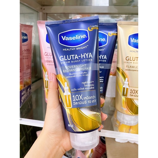 Kem Dưỡng Serum Vaseline Gluta-Hya Dưỡng Da Sáng Mịn Sau 7 Ngày 330 ML Hàng Chuẩn Thái