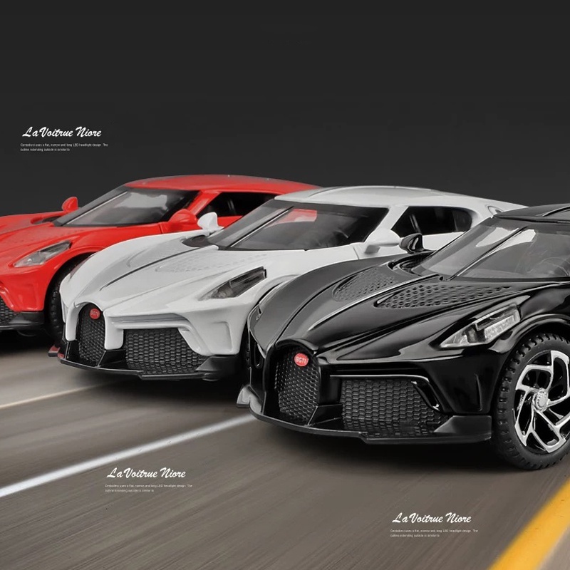 Mô Hình Xe Ô Tô Bugatti La Voiture Noire Bằng Hợp Kim Tỉ Lệ 1: 32 Có Đèn Và Nhạc Và Đèn Xinh Xắn tặng ô tô