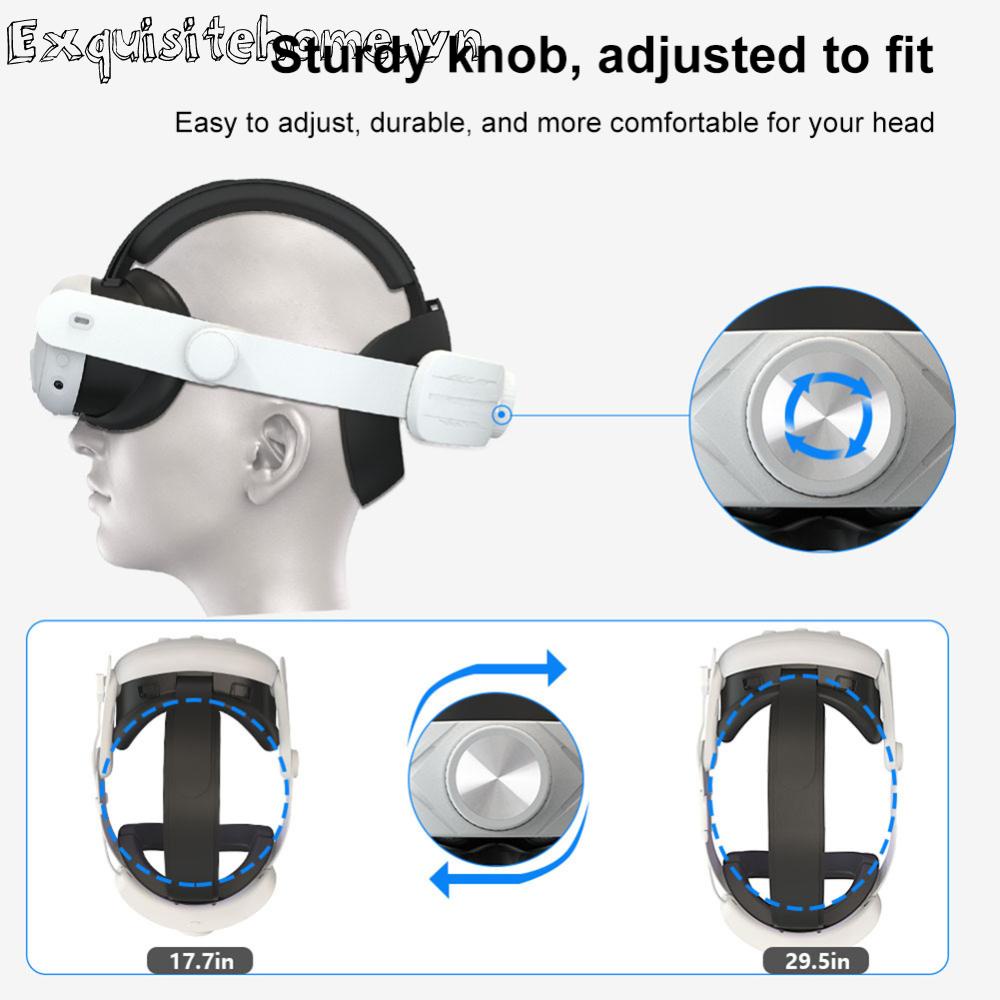 Băng Đô Cài Tóc Gọn Nhẹ Thoải Mái Có Thể Điều Chỉnh Cho meta quest 3 vr