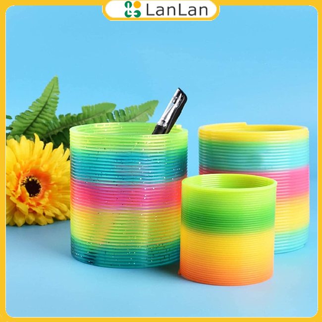 Lanlan Đồ Chơi Lò Xo Ma Thuật Nhiều Màu Sắc Phù Hợp Với Bé Trai Và Bé Gái Tập Hợp Cho Mùa Xuân Nóng