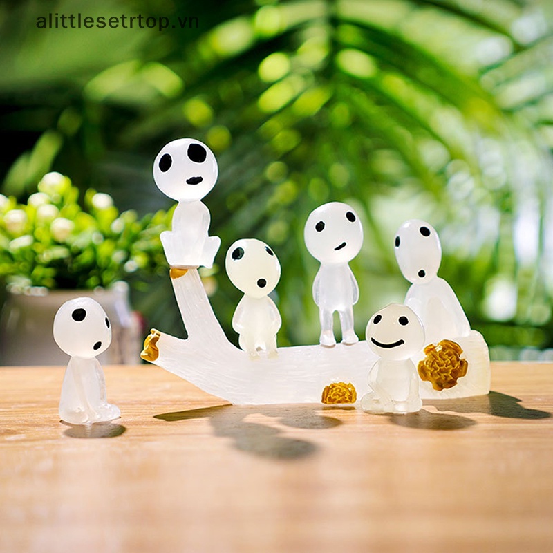 Alittlesetrtop Đồ trang trí Cây Phát Sáng Trong Bóng Tối mini Trang Trí Tiểu Cảnh