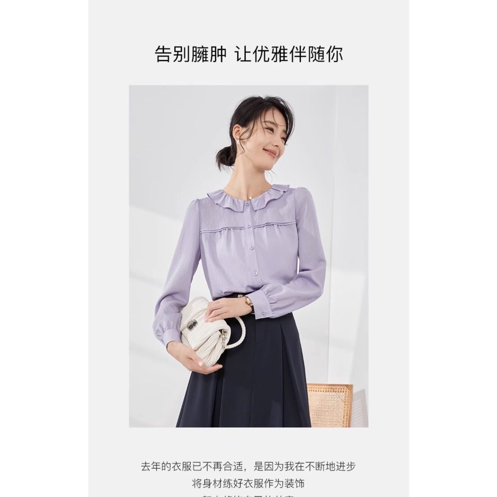 Áo Sơ Mi chiffon Tay Dài Thời Trang Công Sở Dành Cho Nữ