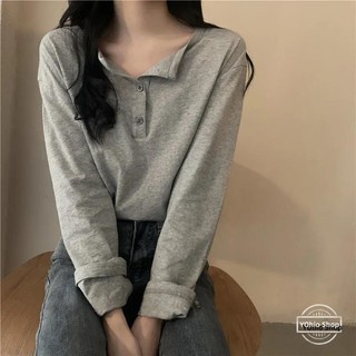 Plus Áo Thun Tay Dài Dáng Rộng Thời Trang Mùa Thu Cao Cấp Cho Nữ