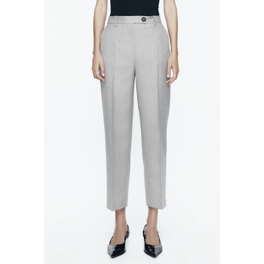 Set Áo Khoác blazer + Quần Dài Lưng Cao Phong Cách zara Thời Trang Mùa Thu Cho Nữ8528561 8525561