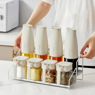 Nhà bếp lọ gia vị giá để đồ lọ gia vị oiler lưu trữ kim loại vợt