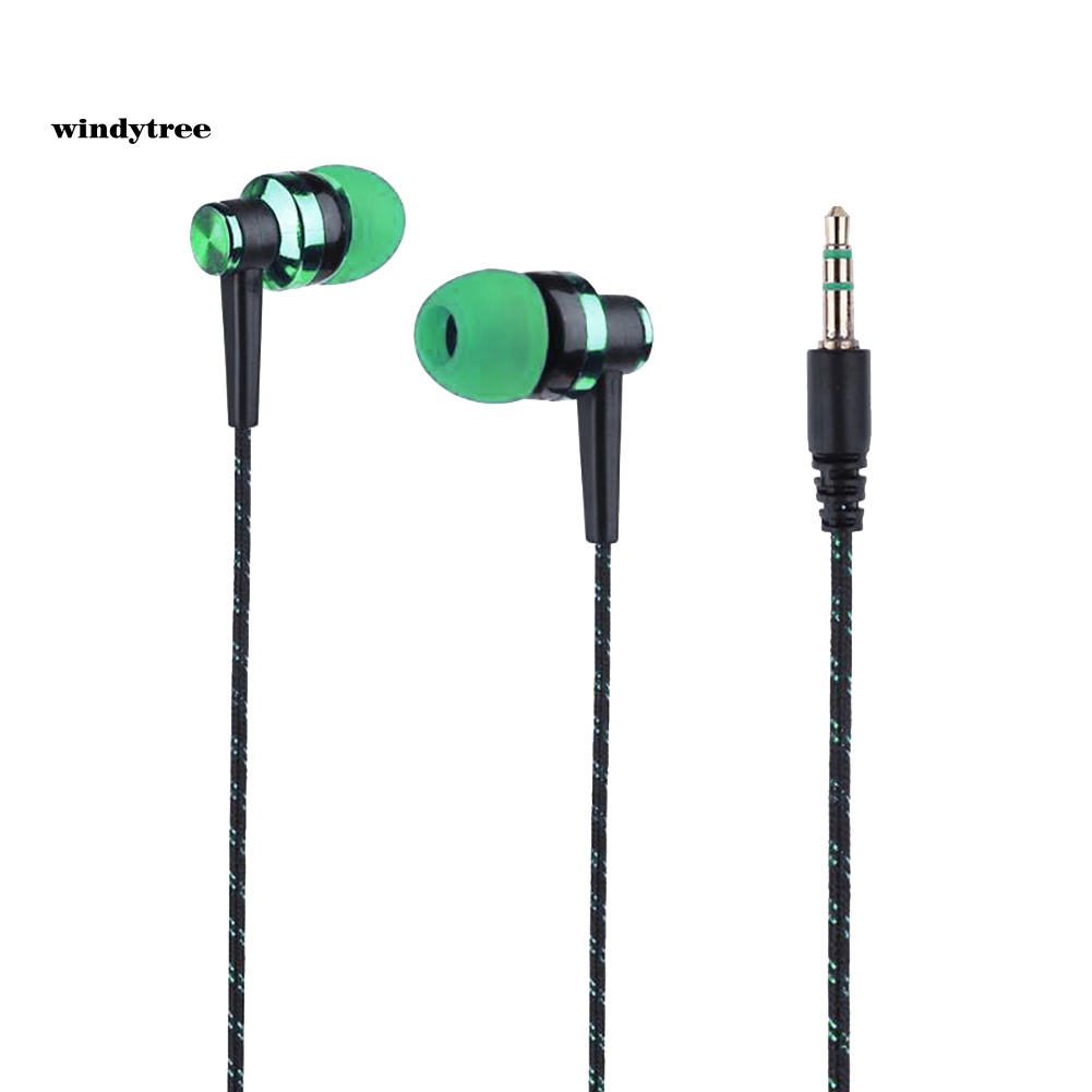 Tai Nghe Nhét Tai Dây Bện Sành Điệu Không Có Micro