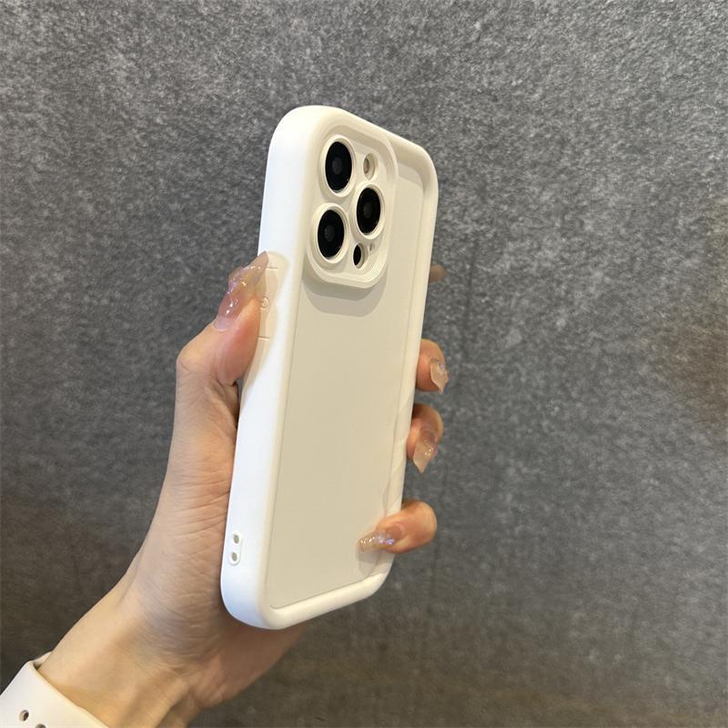 Ốp Điện Thoại Màu Đen Trơn Cho iphone15 13pro 14 apple 12 11 / 13