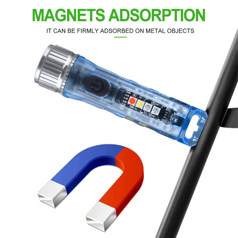 Móc Khóa Gắn Đèn Pin 500 lumen mini Bỏ Túi Tiện Dụng