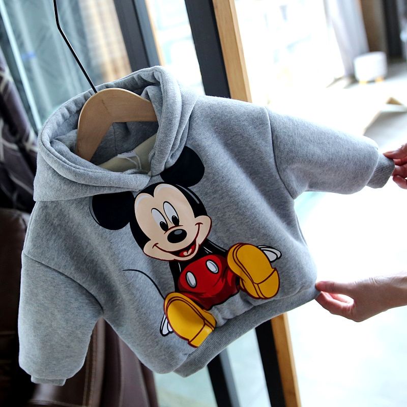 Phlis Áo hoodie Dày Dặn Giữ Ấm Thời Trang Thu Đông 2023 Cho Bé
