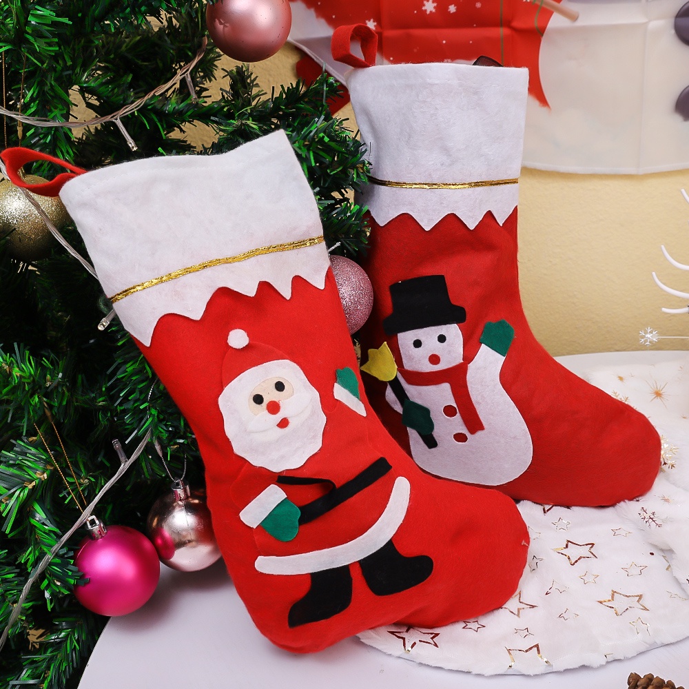 Sản Phẩm Trang Trí Giáng Sinh / Nhiều Kiểu - Túi Kẹo Hình Hươu Và Ông Già Noel & Người Tuyết Trang Trí Cây Thông Noel