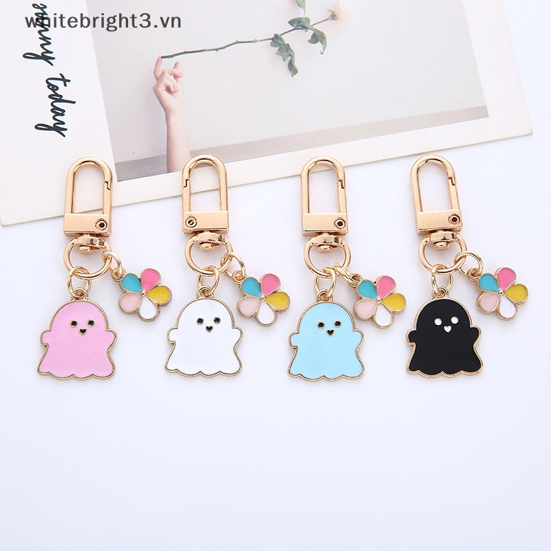 Móc Khóa Hình Ma Dễ Thương Trang Trí Túi Xách / Xe Hơi