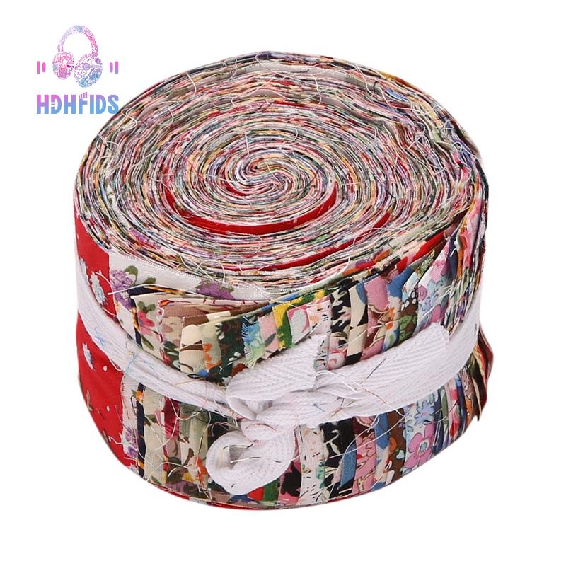 Dải vải Cuộn Gói vải thạch Vải Quilting Dải cuộn hoa cắt sẵn chắp vá với các loại hoa văn