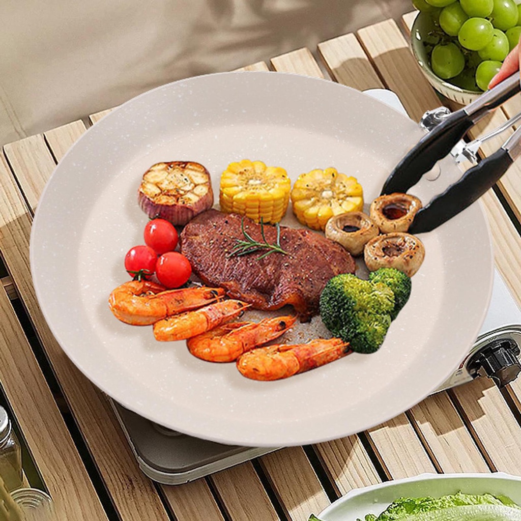 Chảo Chiên Trứng Hình Tròn 8.3 "Không Dính Trọng Lượng Nhẹ Dùng Trong Nhà / Ngoài Trời