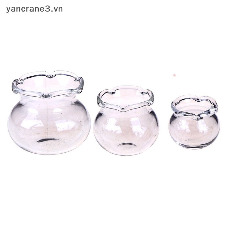 Cá Thủy Tinh Trong Suốt Mini Trang Trí Nhà Búp Bê  Tỉ Lệ 1: 12