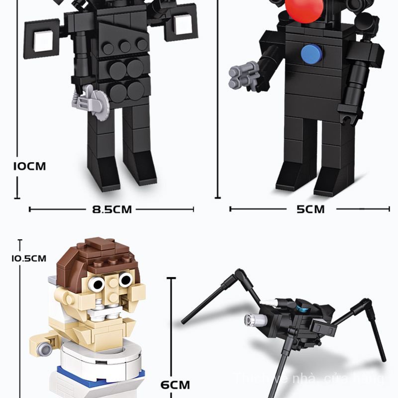 Toilet Man vs monitor man toys compatible with Lego building blocks Titan stereo man and computer Man TV man men assembled KKLW