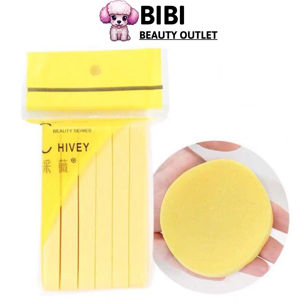 Set 12 Miếng Bọt Biển Chivey Xốp Bông Mềm Mại Dạng Nén