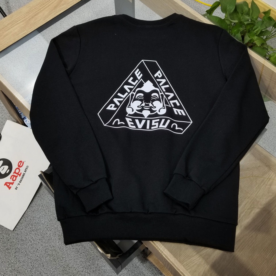 Áo Sweater cotton Nguyên Chất Cổ Tròn Tay Dài in logo Tam Giác Cỡ Lớn Thời Trang Chất Lượng Cao Cho Nam Và Nữ Hàng Có Sẵn