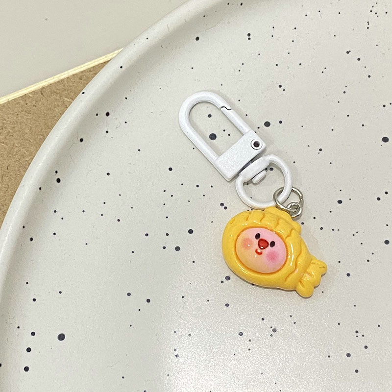 Móc Khóa Hình Vòng Lặp Nhỏ Màu Hồng Dễ Thương Dùng Làm Quà Tặng Cho Bạn Gái / Balo