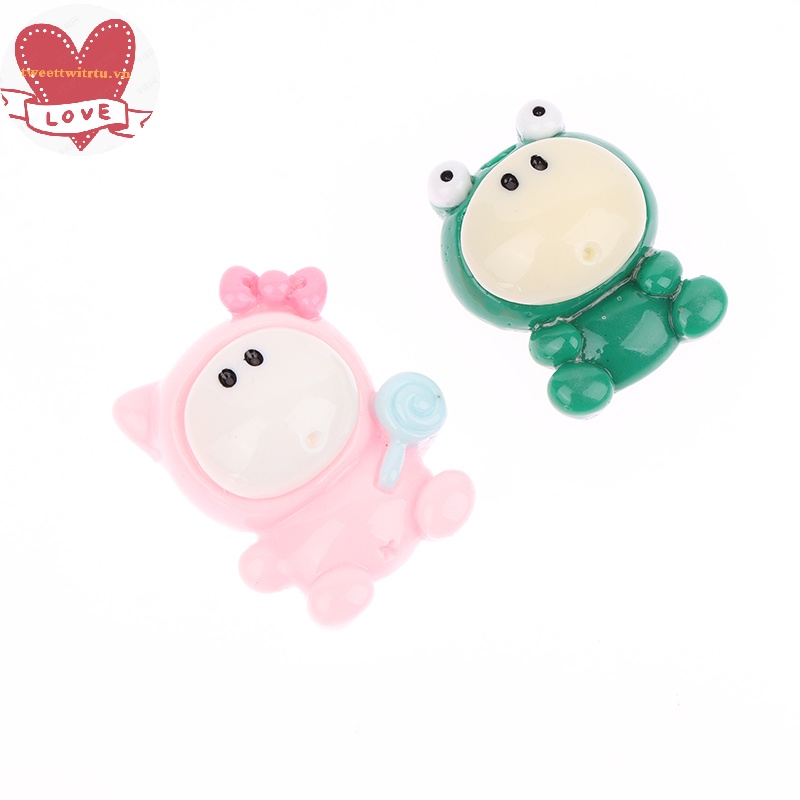 Tri Set 10 Quả Đào mini Bằng Nhựa resin Dễ Thương Cho Búp Bê diy vn