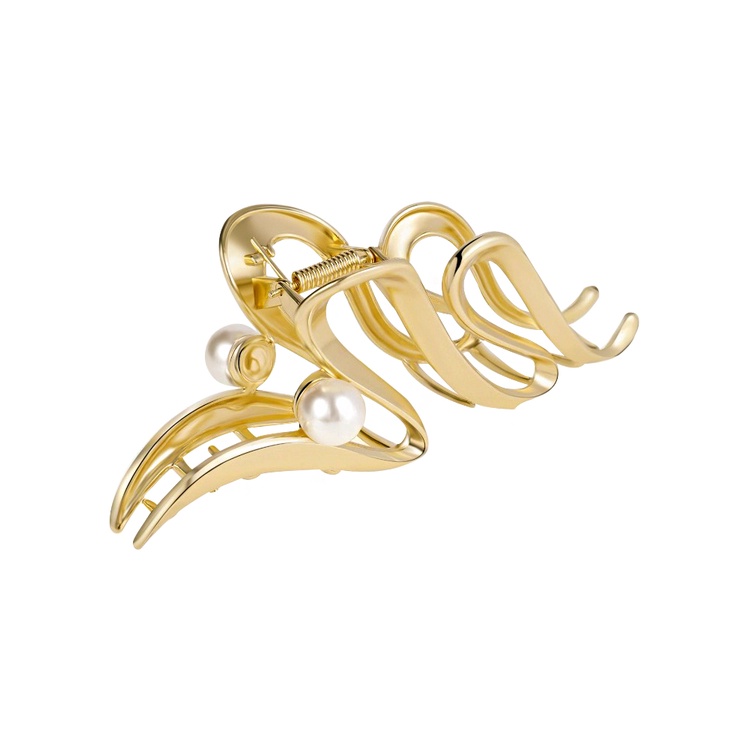 Kẹp Tóc Kim Loại Hình Cua Phong Cách Hàn Quốc Mới 2024