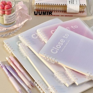 UUMIR Sổ Ghi Chú / Sổ Tay Cỡ a5 / b5 Họa Tiết Chiếc Lá Màu gradient Thời Trang Tiện Dụng