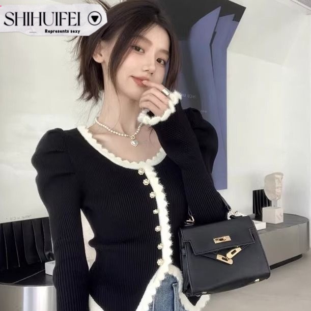 SHIHUIFEI Áo Len áo khoác cardigan Fashion Trendy Vintage Stylish WXF23A0PVR 42Z231020