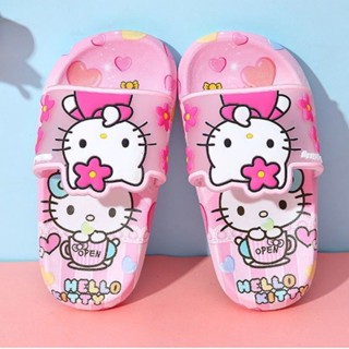 Hellokitty công chúa dép trẻ em hoạt hình đế mềm dép thoải mái