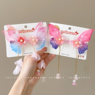 Kẹp Tóc Hình Bướm Màu gradient Dễ Thương Cho Bé Gái