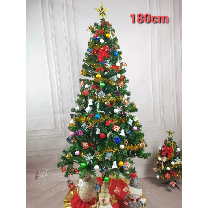 Cây thông noel kèm phụ kiện (60cm đến 2m1)