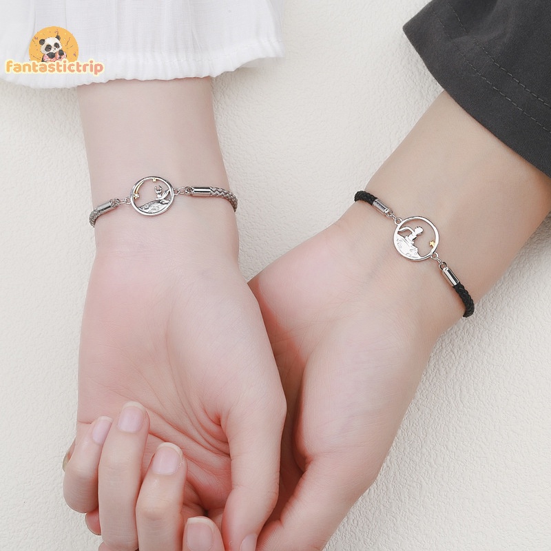 Vòng Đeo Tay Cặp Đôi Hoàng Tử Bé Và Con Cáo Dệt Kim Phong Cách Mới