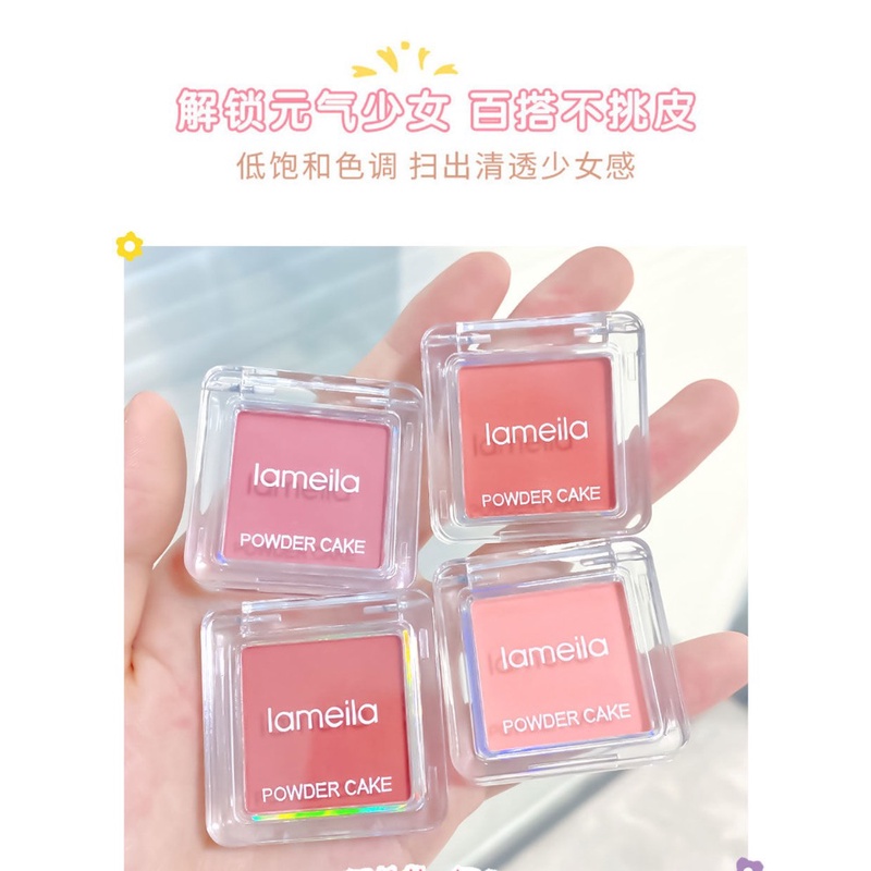 Kasys Phấn Má Hồng Đơn Sắc Màu nude Nguyên Chất Làm Sáng Da Lâu Trôi Tự Nhiên