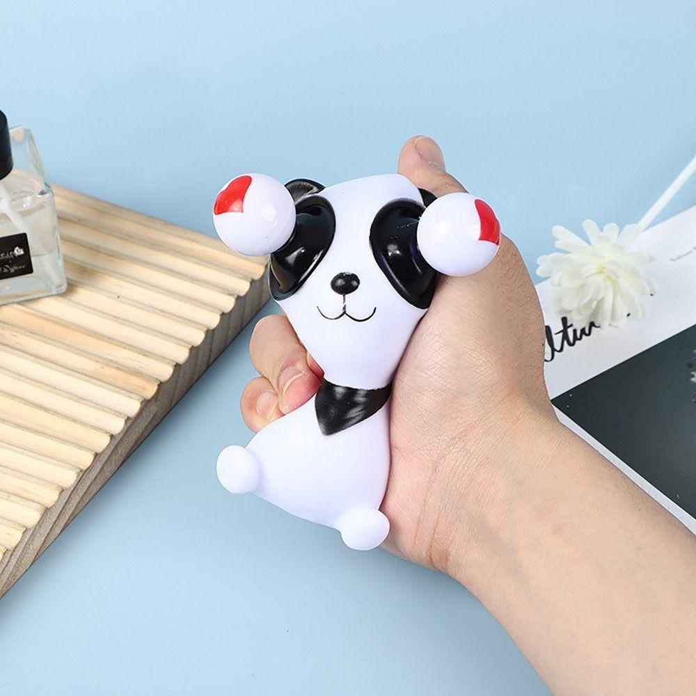 Bebetterm Đồ Chơi Giảm Căng Thẳng Mắt Gấu Trúc Vui Nhộn Bằng pvc Phát Sáng Hợp Thời Trang Cho Trẻ Em