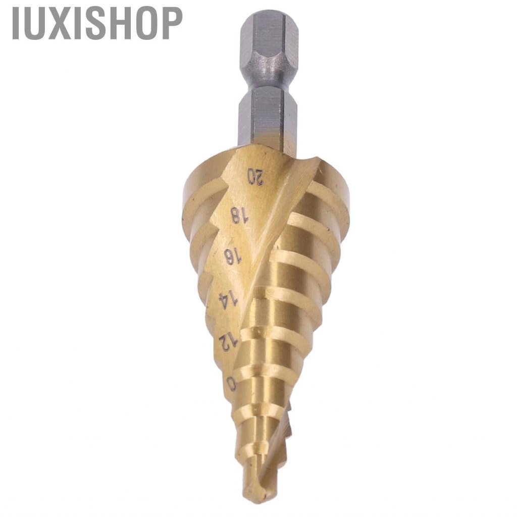 Iuxishop Step Drill Bit 4‑20mm Cone Drilling with Hex Shank for 2mm Thin Iron Copper Aluminum