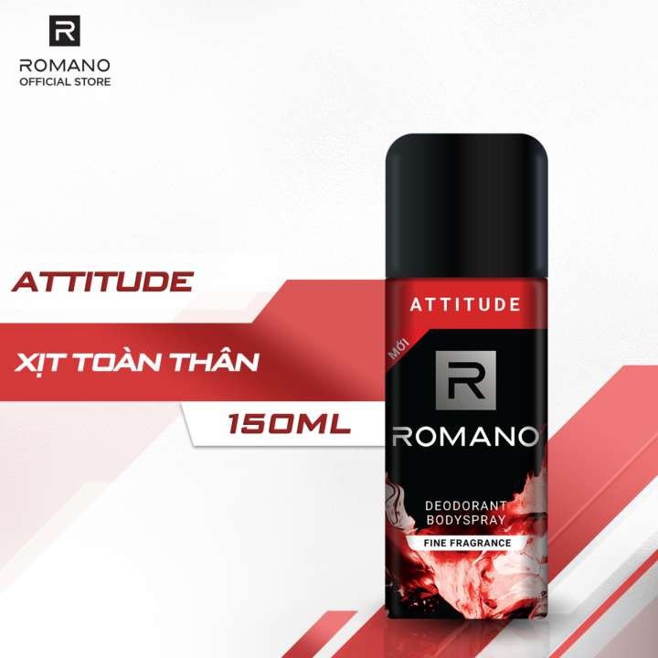 Xịt khử mùi toàn thân Romano Attitude 150ml