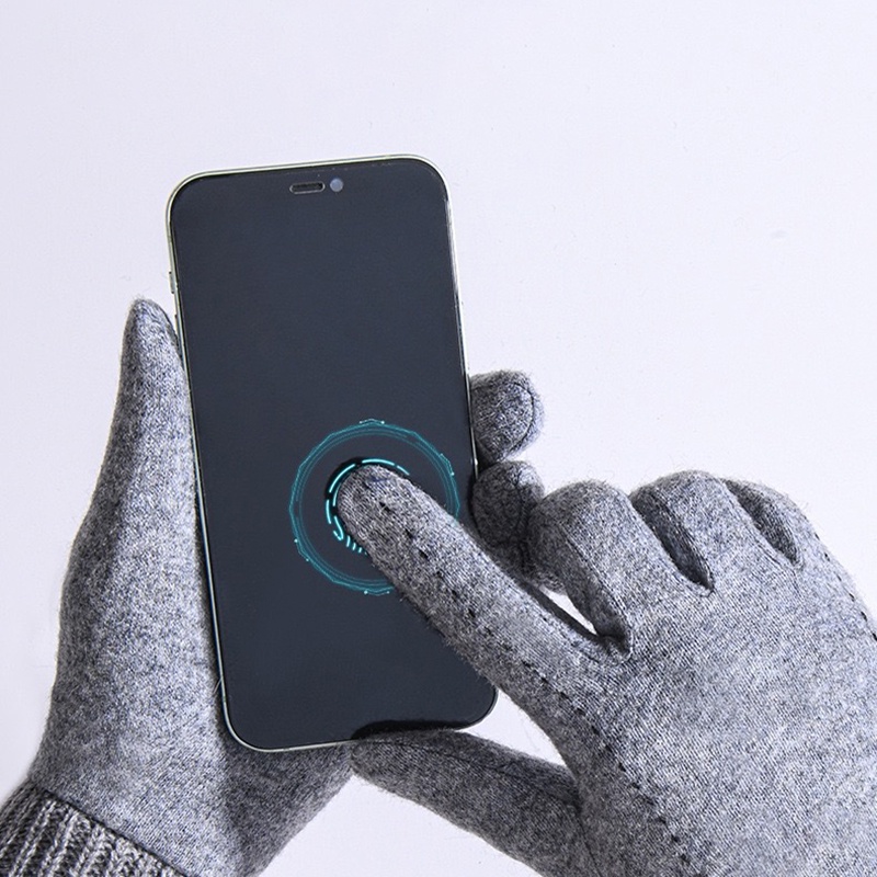 Thời Trang Găng Tay Lái Xe Giữ Ấm Có Thể Chạm Màn Hình Cảm Ứng