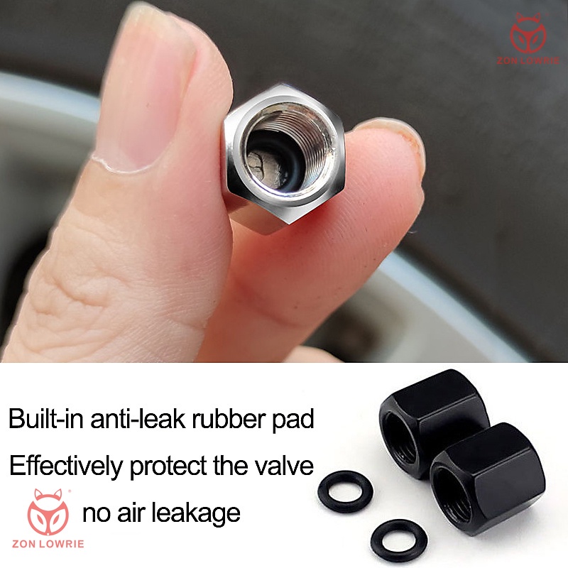 Set 4 Nắp Van Bánh Xe Hơi Bằng Kim Loại