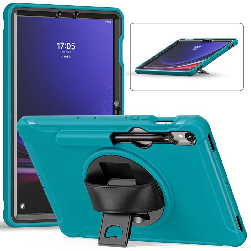 Đứng Ốp Máy Tính Bảng Có Dây Đeo Tay Cho Samsung Galaxy Tab S9 FE 5G SM-X515 X510 X710 X716 X718 S8 X700 X706 S7 T870 T876 T875  case S9FE coverGiá Đỡ