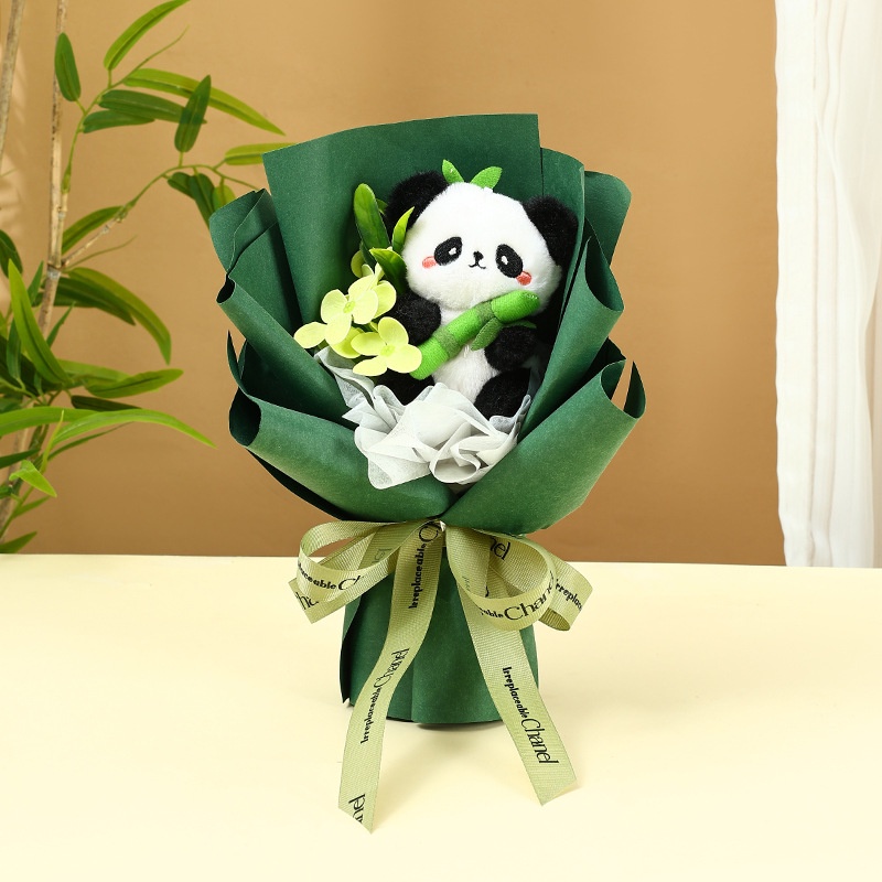 Bó Hoa Dâu Tây Gấu Trúc Hoạt Hình Dễ Thương Dùng Làm Quà Tặng Cho Bạn Gái