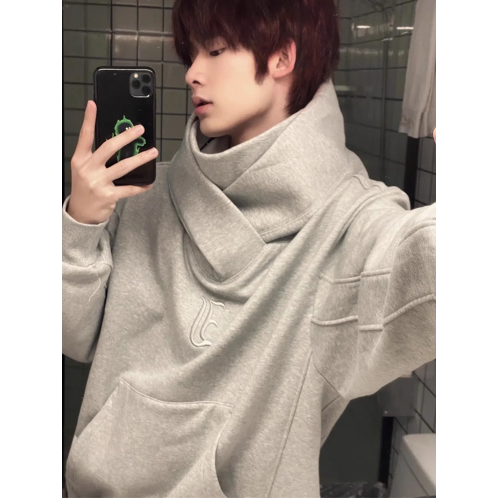 Áo hoodie  Ninja áo khoác oversize cổ cao