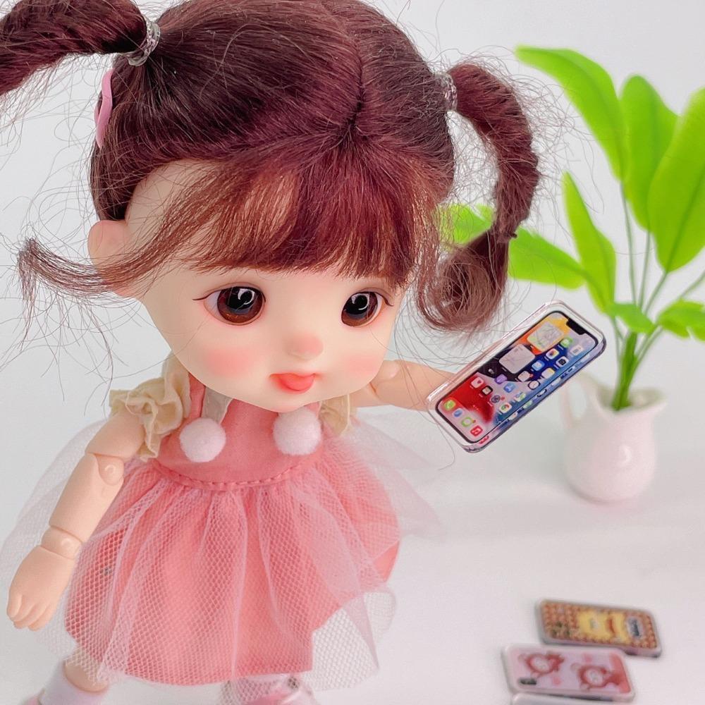 Mô Hình Điện Thoại Di Động Mini bjd 1: 12 Dễ Thương Trang Trí Nhà Búp Bê 1: 12