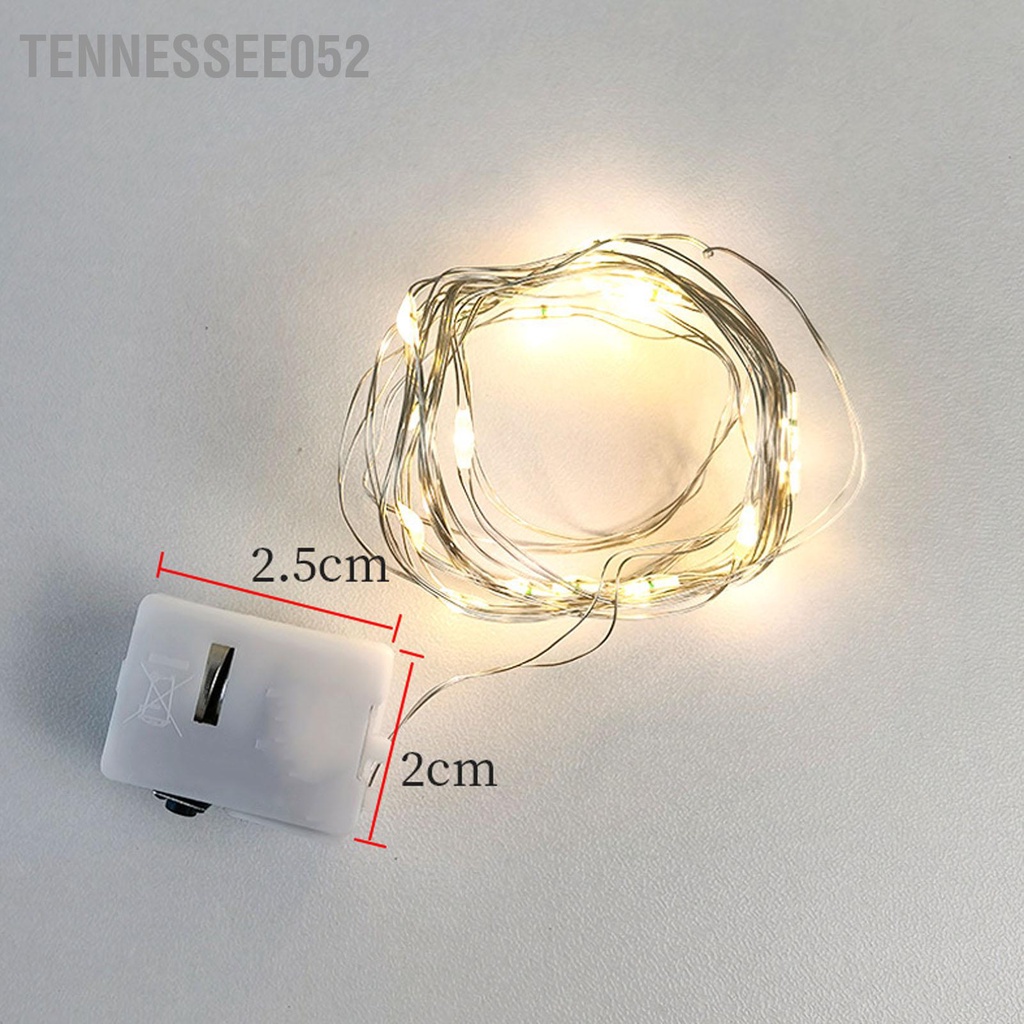 Tennessee052 Đèn Dây Cổ Tích 3 Chế Độ Chiếu Sáng Đồng Linh Hoạt Chạy Bằng Pin LED Cho Hộp Hoa Bánh