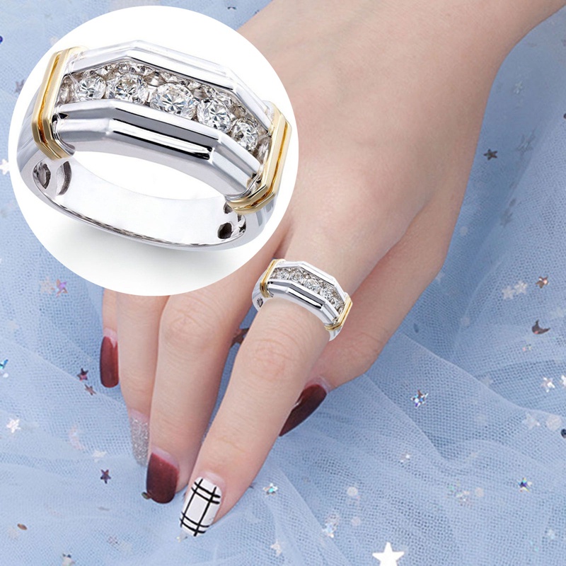 Nhẫn Nam Đính Đá Phong Cách Sang Trọng