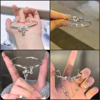 Nơ / Trái Tim Họa Tiết Vòng Tay Có Thể Điều Chỉnh Thời Trang Y2K Vòng Tay Nữ Thanh Lịch Đính Hạt Lắc Tay Ngày Của Mẹ Quà Tặng Cung Cấp