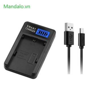 Bộ sạc pin lp-e6 lcd usb cho máy ảnh 5d mark ii 5d mark iii