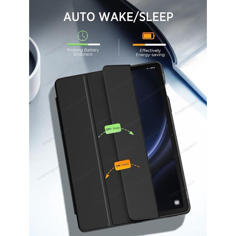 Ốp Bao Da Máy Tính Bảng Trong Suốt Cho samsung galaxy tab s9 fe plus 12.4-inch 2023  samsung tab s9 fe sm-x510 / x516b 10.9 Giá Đỡ