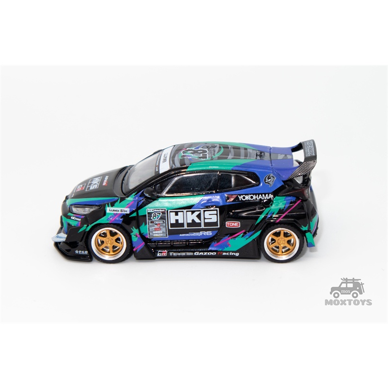 Pop Mô Hình Xe Ô Tô pandem gr yaris hks Tỉ Lệ 1: 64 Cao Cấp